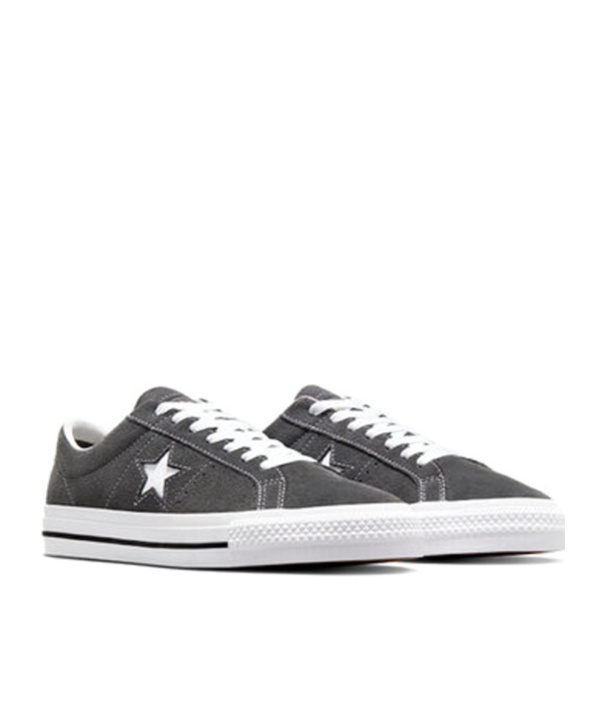 Converse Lace-up Low-cut Skate Shoes In Gray