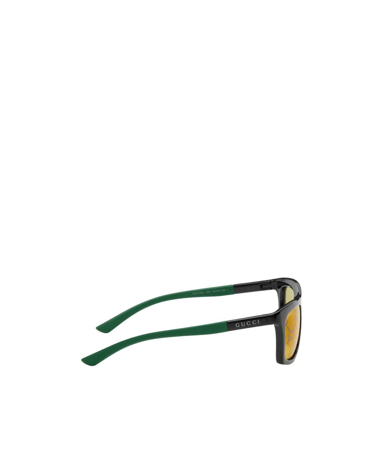 Gucci Rectangle-frame Sunglasses In Green