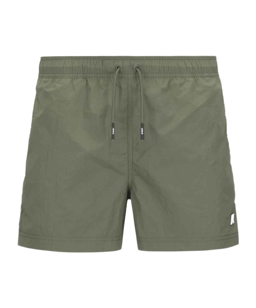 K-way Drawstring Waist Swim Shorts In Green