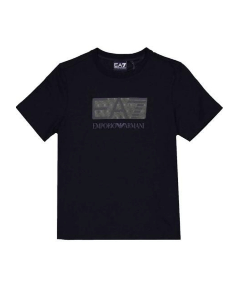 Ea7 Short Sleeve T-shirt In Black