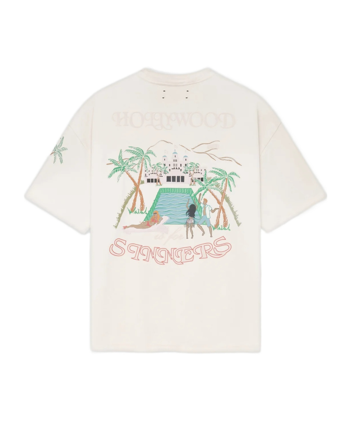 Amiri Sinners Oversized Tee In White