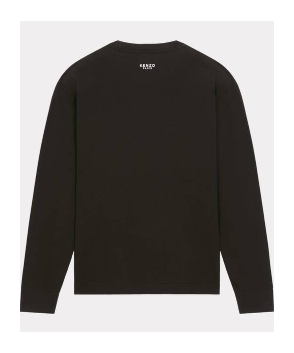 Kenzo Lucky Tiger Embroidered Crewneck Sweatshirt In Black