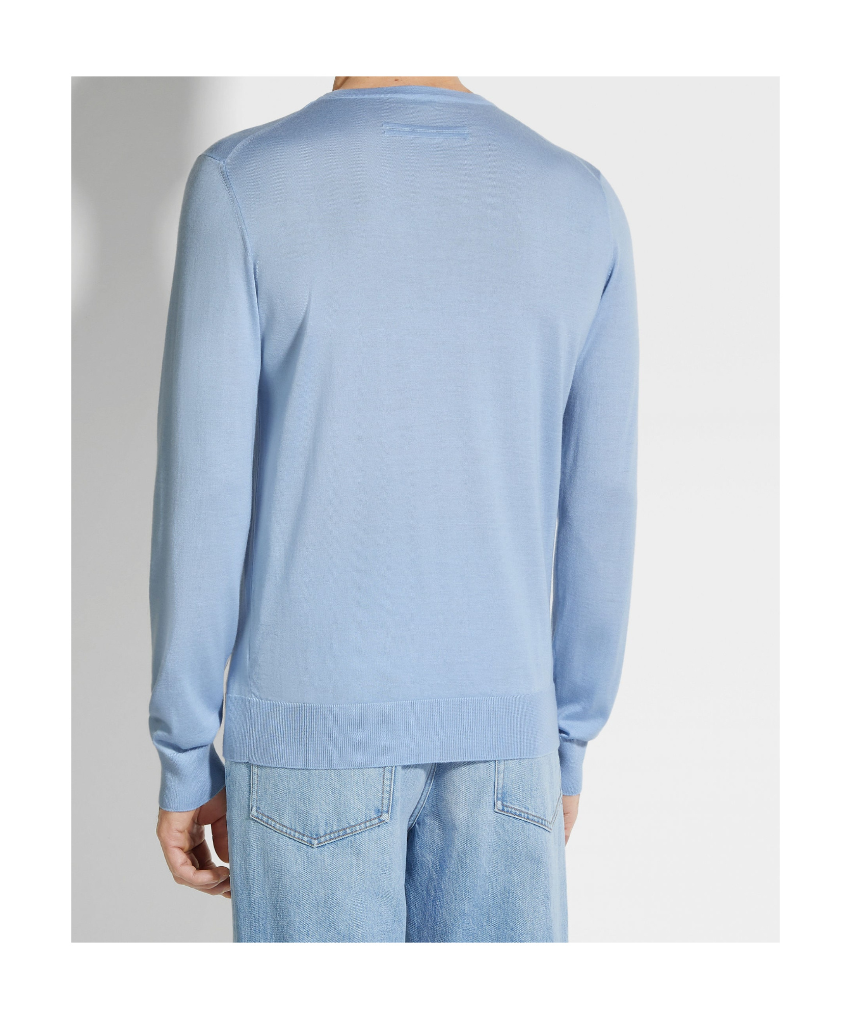 Zegna Oasi Cashmere Jumper In Blue