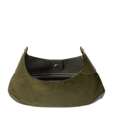 Gucci B Small Shoulder Bag In Green