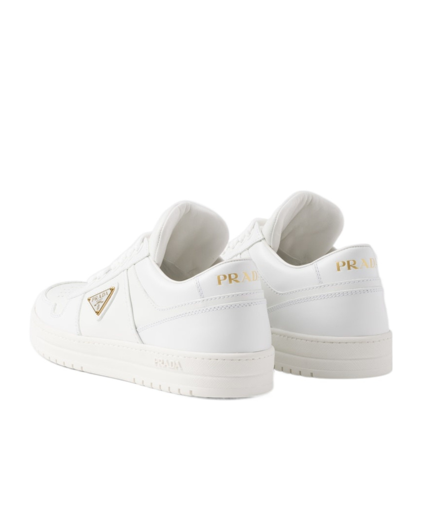 Prada Laced Sneakers In White