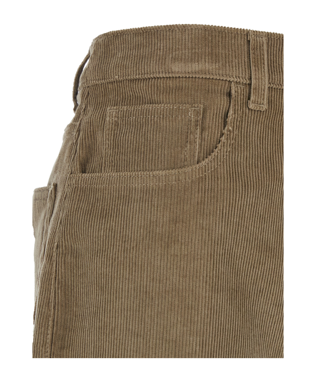 Rohe Cotton Corduroy Wide-leg Pants In Brown