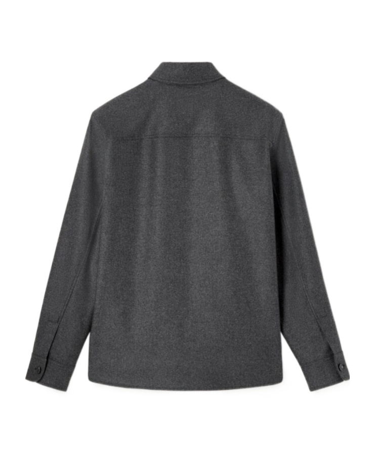 Loro Piana Jim Overshirt In Gray