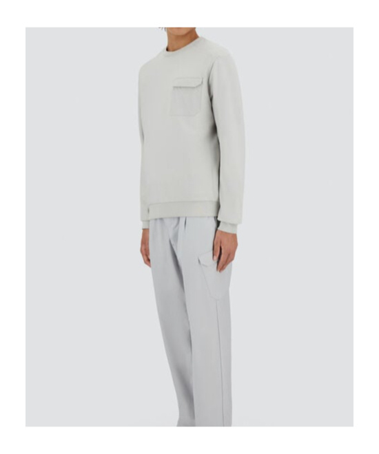 Herno Cotton Sweater And And Nylon Maestro Sweatshirt In Ice