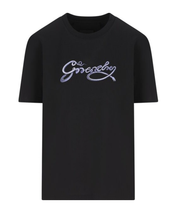 Givenchy Snake-print T-shirt In Black