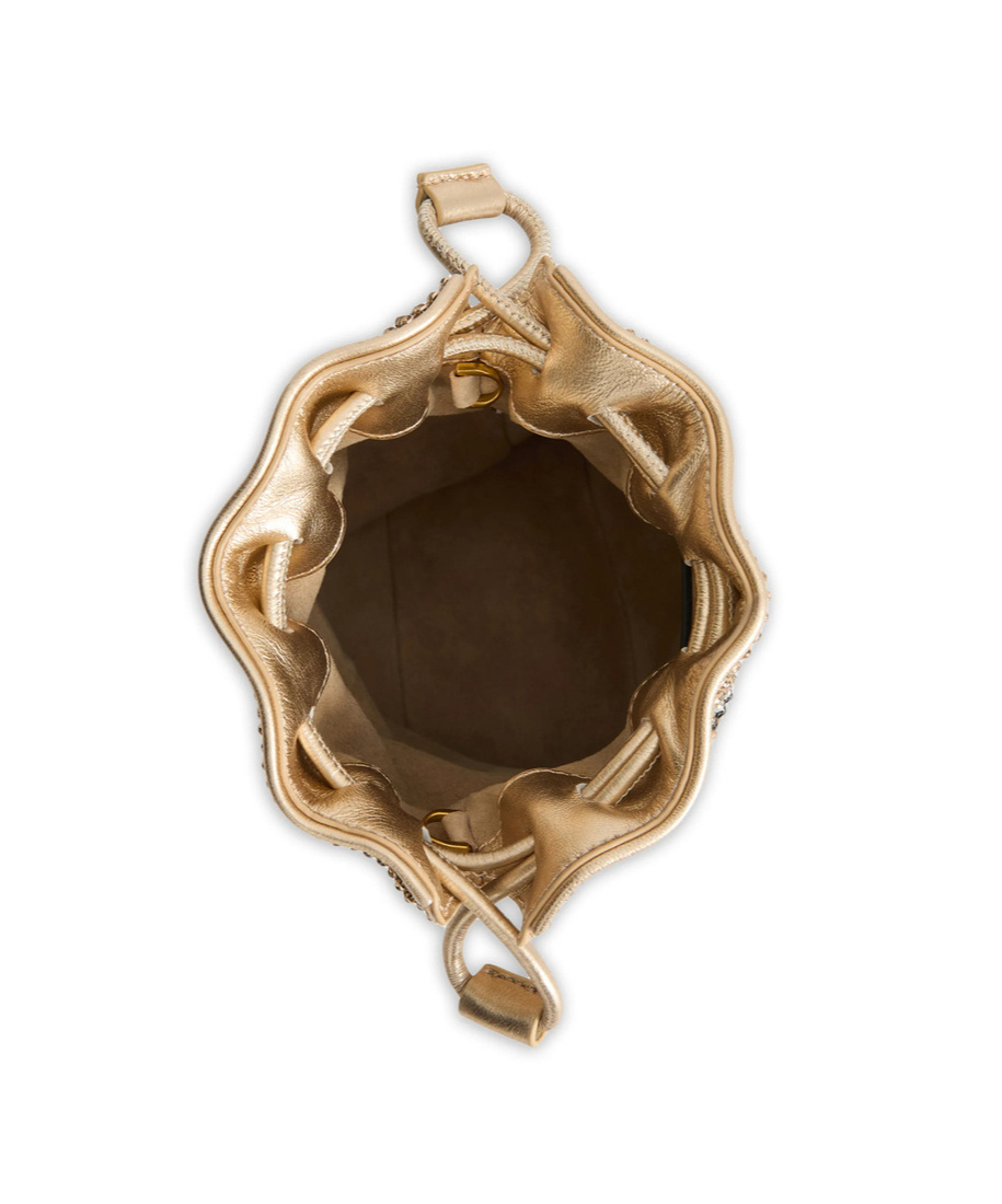 Anya Hindmarch Eyes Drawstring Bucket Bag In Pink