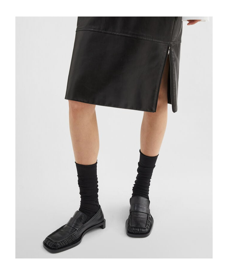 JIL SANDER LEATHER LOAFERS