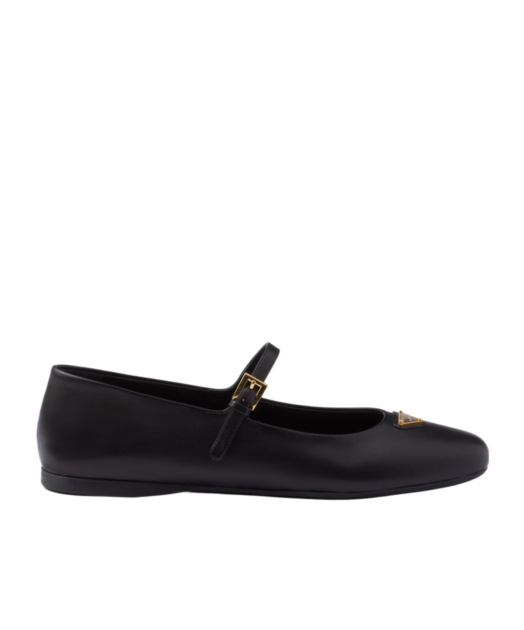 Prada Women Nappa Leather Ballerinas In Black