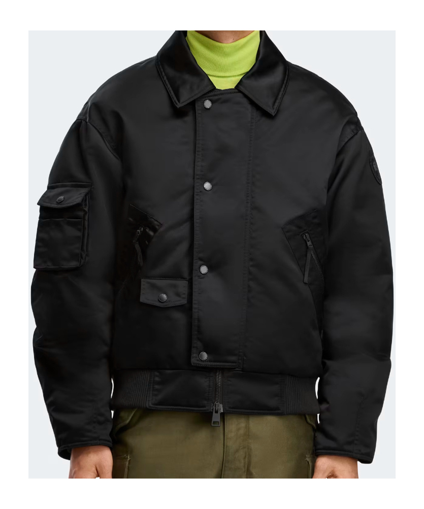 Canada Goose Lightweight Bomber Jacket Shoulder Patch In Black
