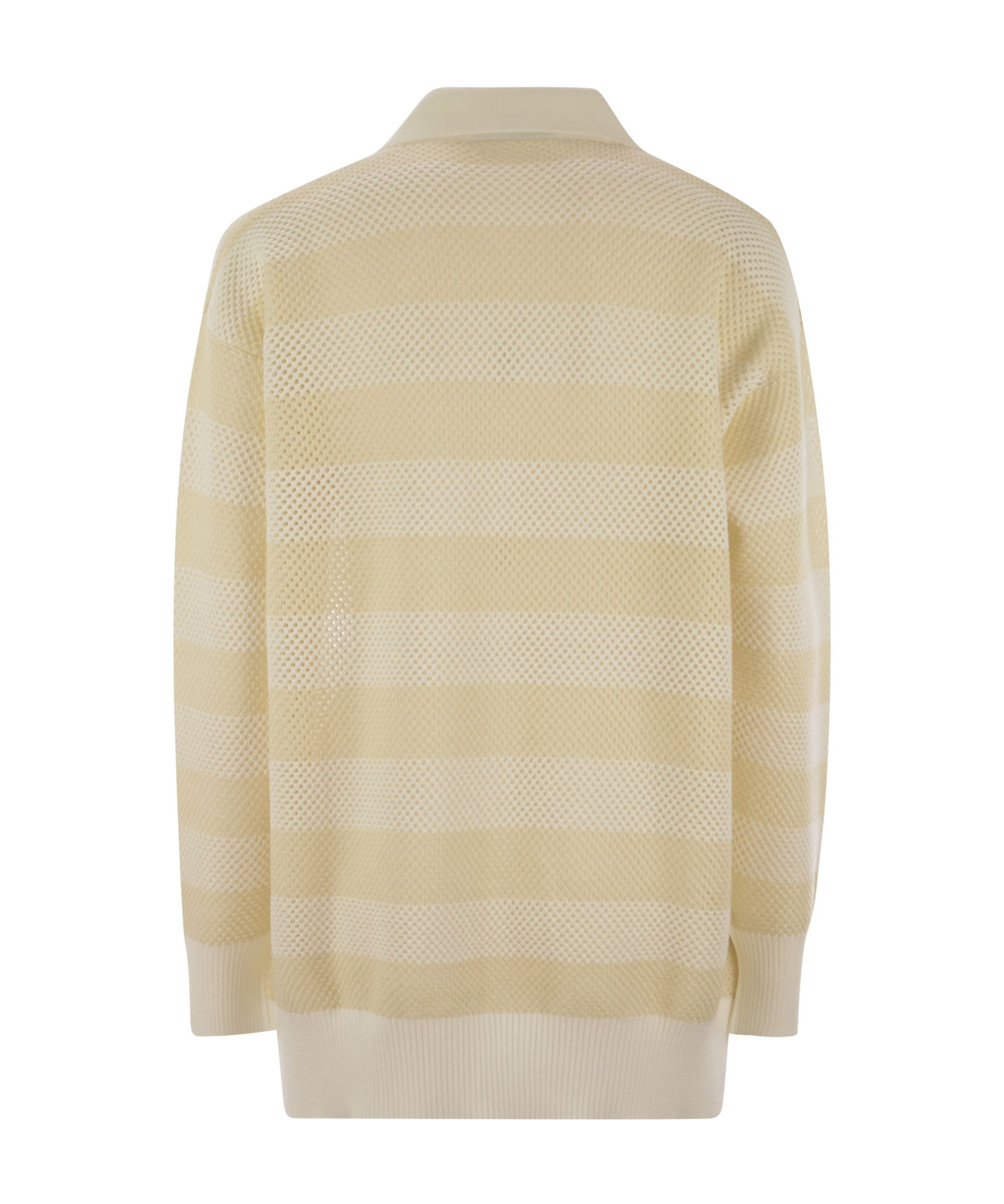 Fabiana Filippi Long-sleeved Sweater In Nude