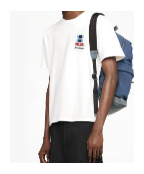Jw Anderson "window" T-shirt In White