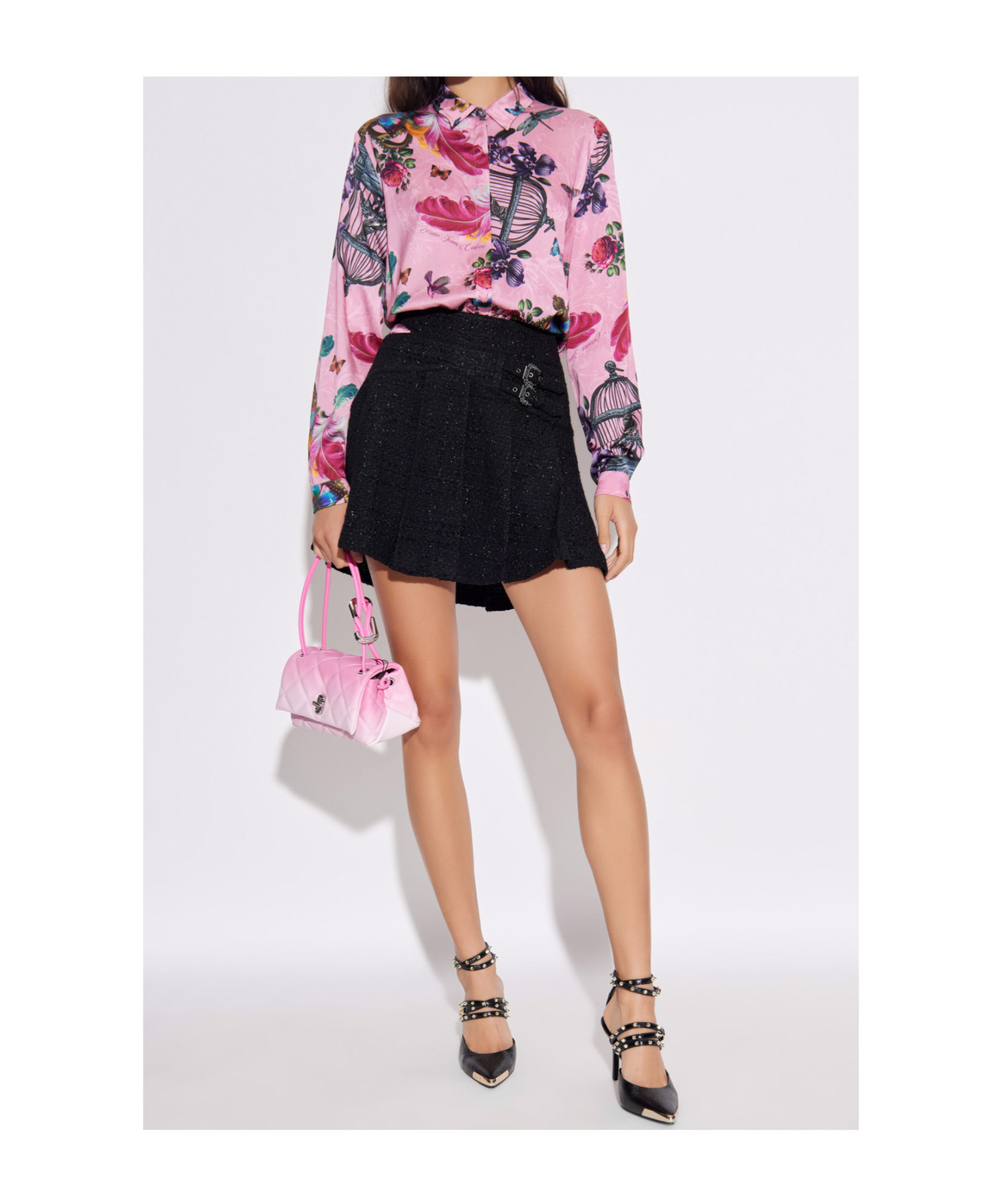 Versace Jeans Long-sleeved Shirt In Multi