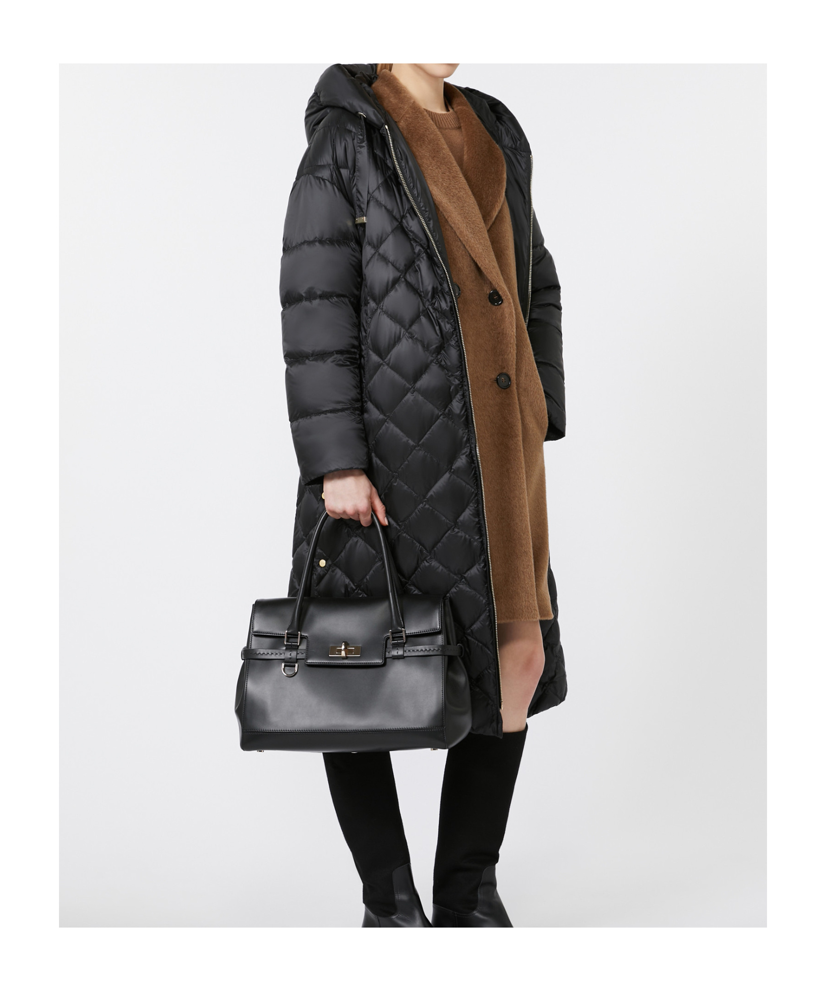 Max Mara The Cube Trepar Down Jacket In Black