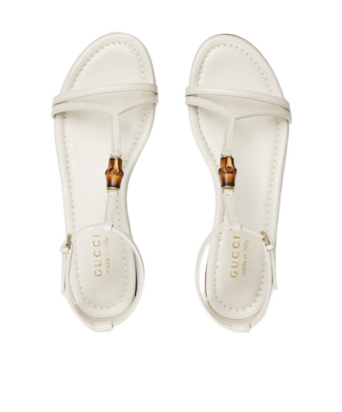 Gucci Women's Sandal With Bamboo Detail In Neutral