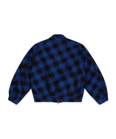 Ader Error Lapel Geometric Pattern Casual Jacket In Blue