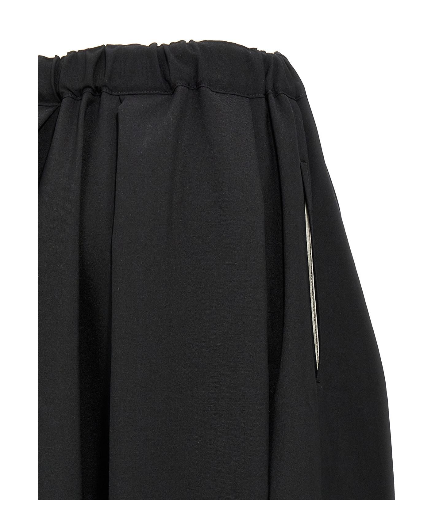 Shop Comme Des Garçons Cropped Trousers In Black