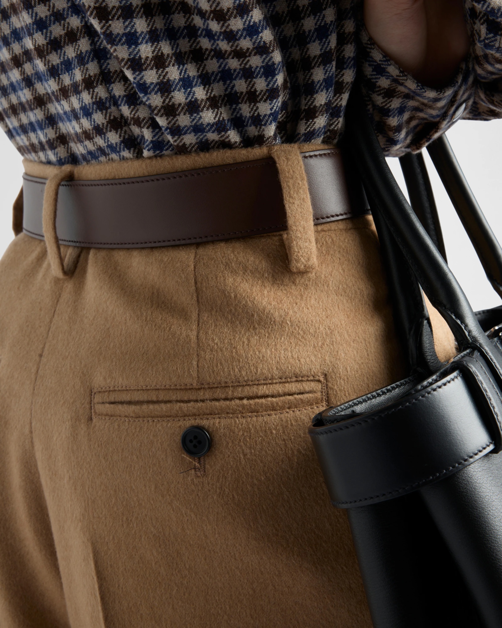 Prada Welt Pocket Shorts In Brown