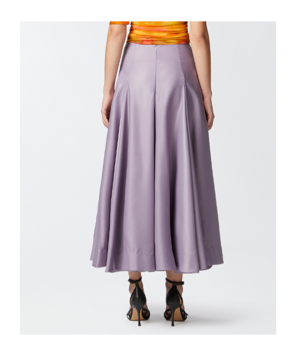 Pinko Midirock Mit Falten In Purple
