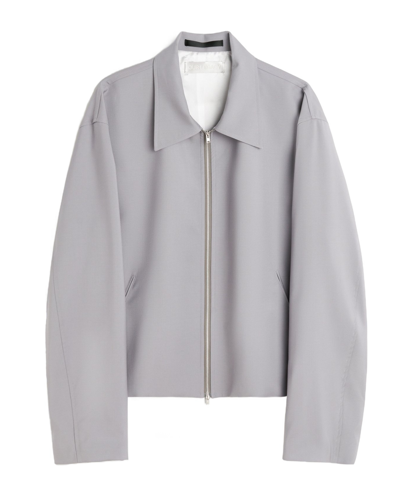Our Legacy Purple Mini Jacket In Gray