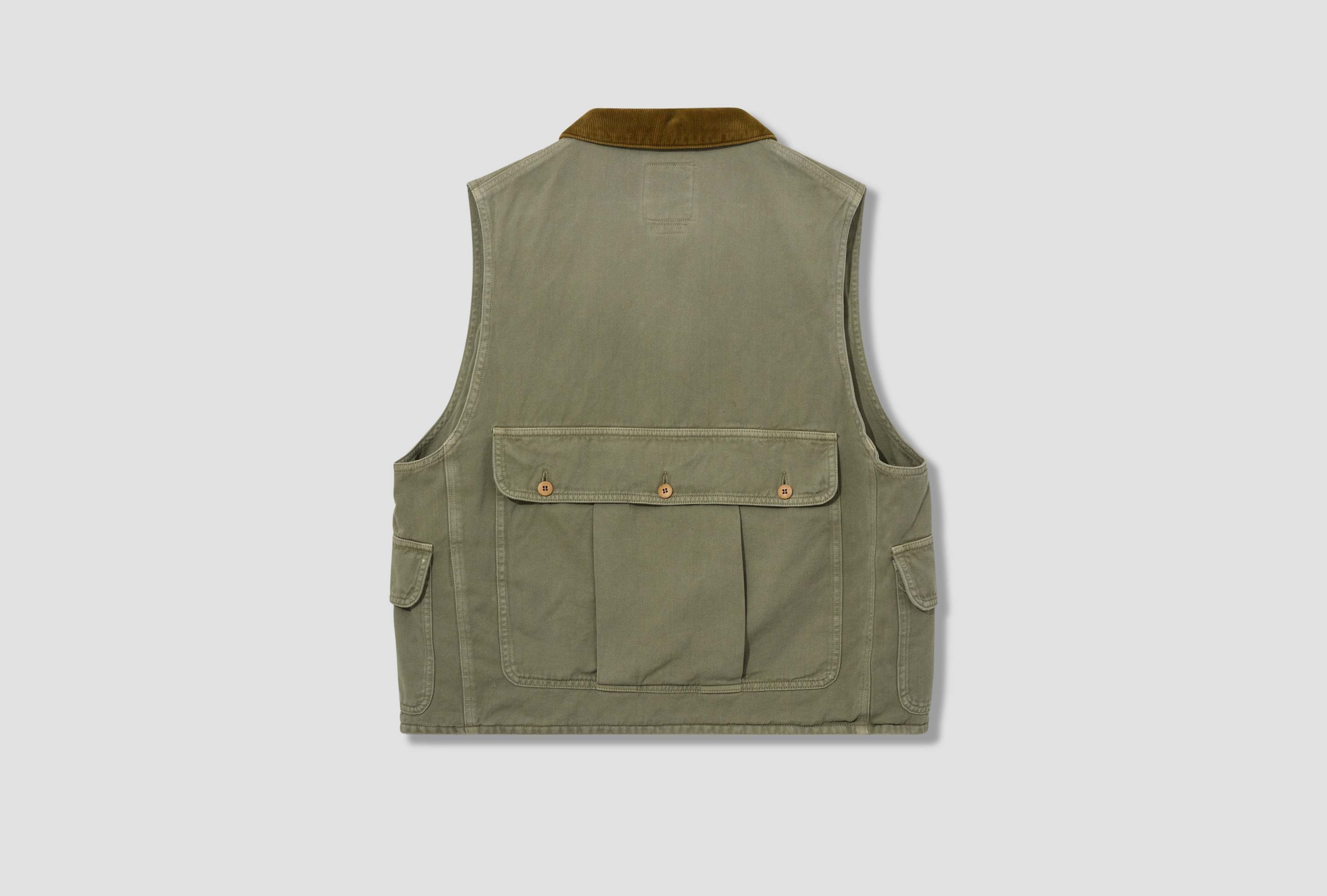 Visvim Sleeveless Vest In Green
