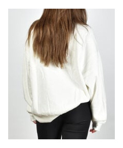 Shop Anine Bing Miles Logo-patch Cotton Sweatshirt In White