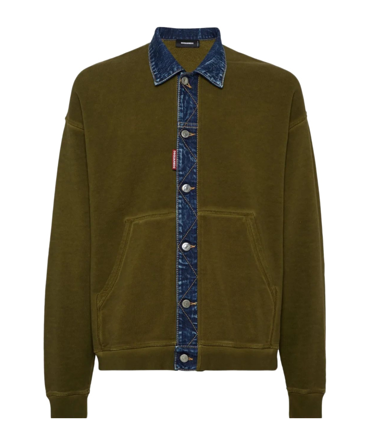 Dsquared2 Supernegative Dyed Relax Fit Cardigan In Green