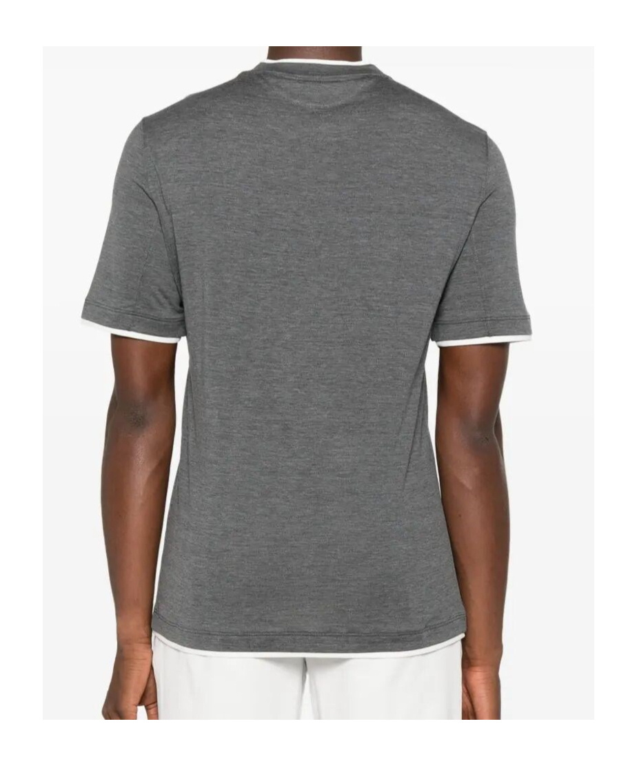 Brunello Cucinelli Crew-neck T-shirt With Faux-layering