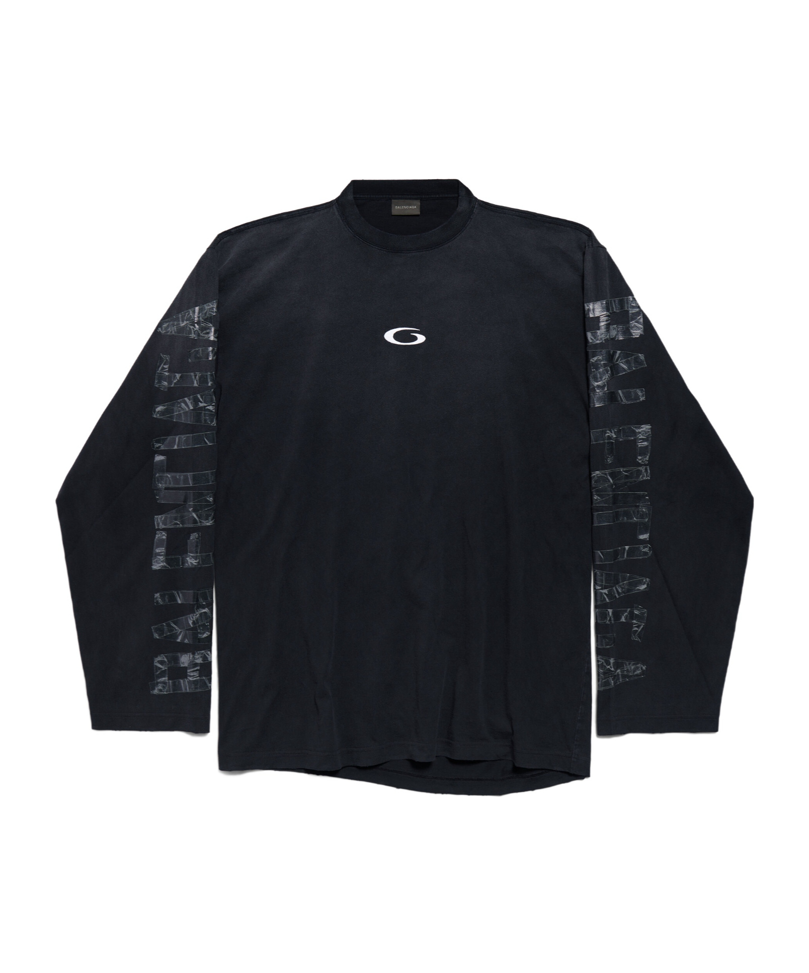 Balenciaga Shifted Og L S Ts In Black