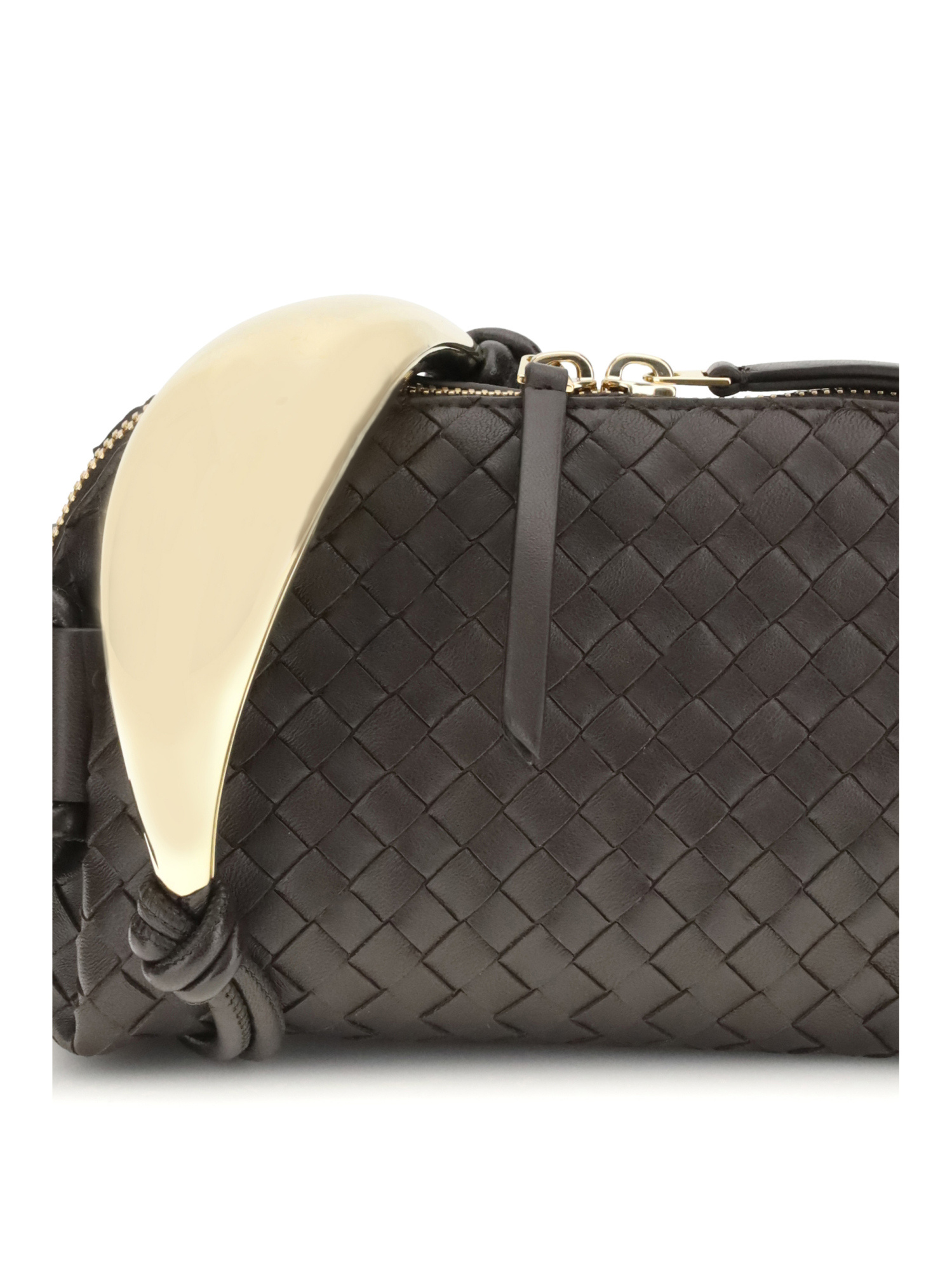 Bottega Veneta Concert Pouch Handle In Black
