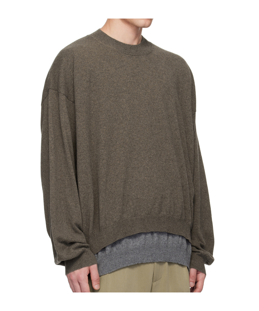 Magliano Brown Layered Sweater In Green