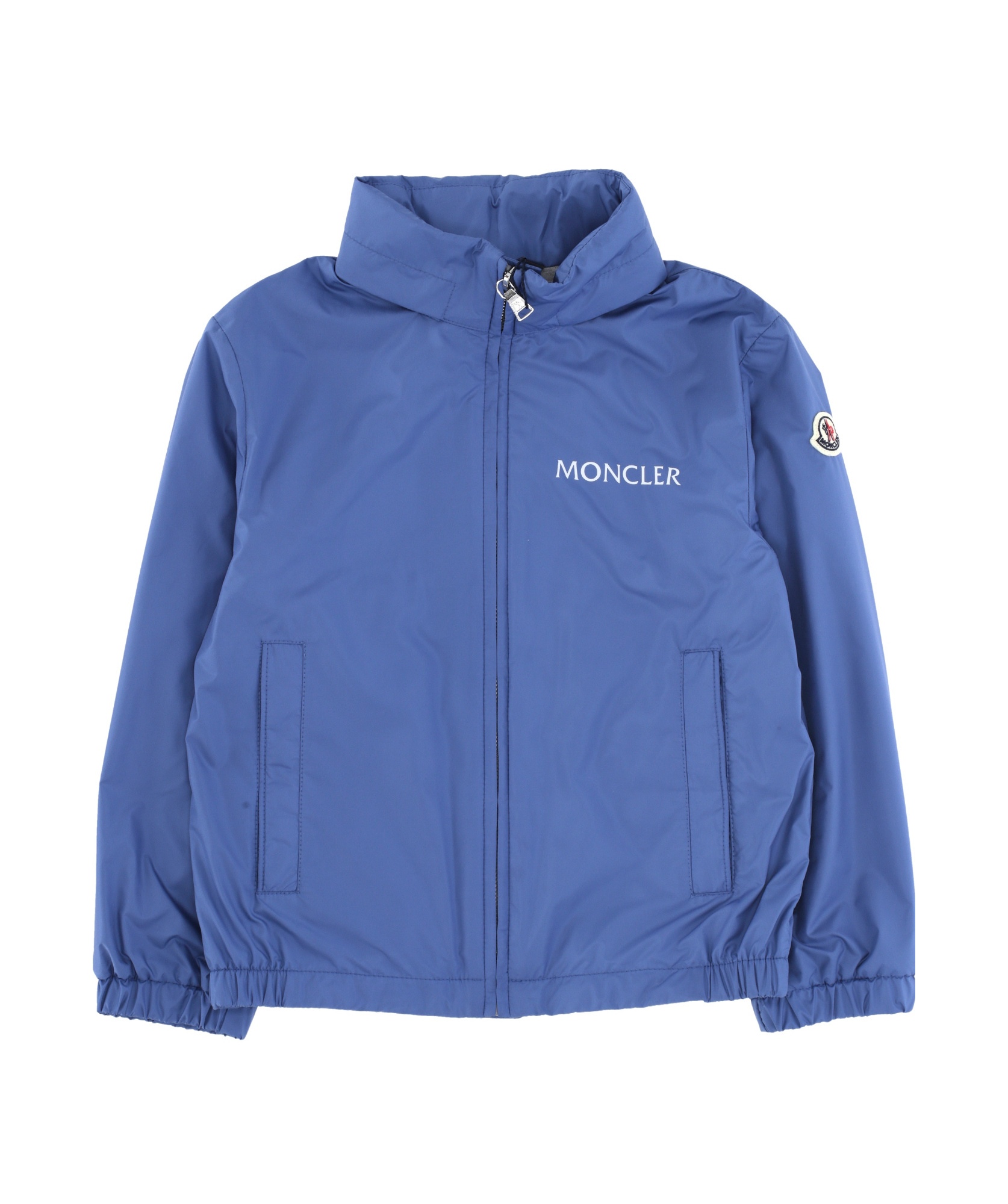 Moncler Long-sleeved Casual Jacket In Blue