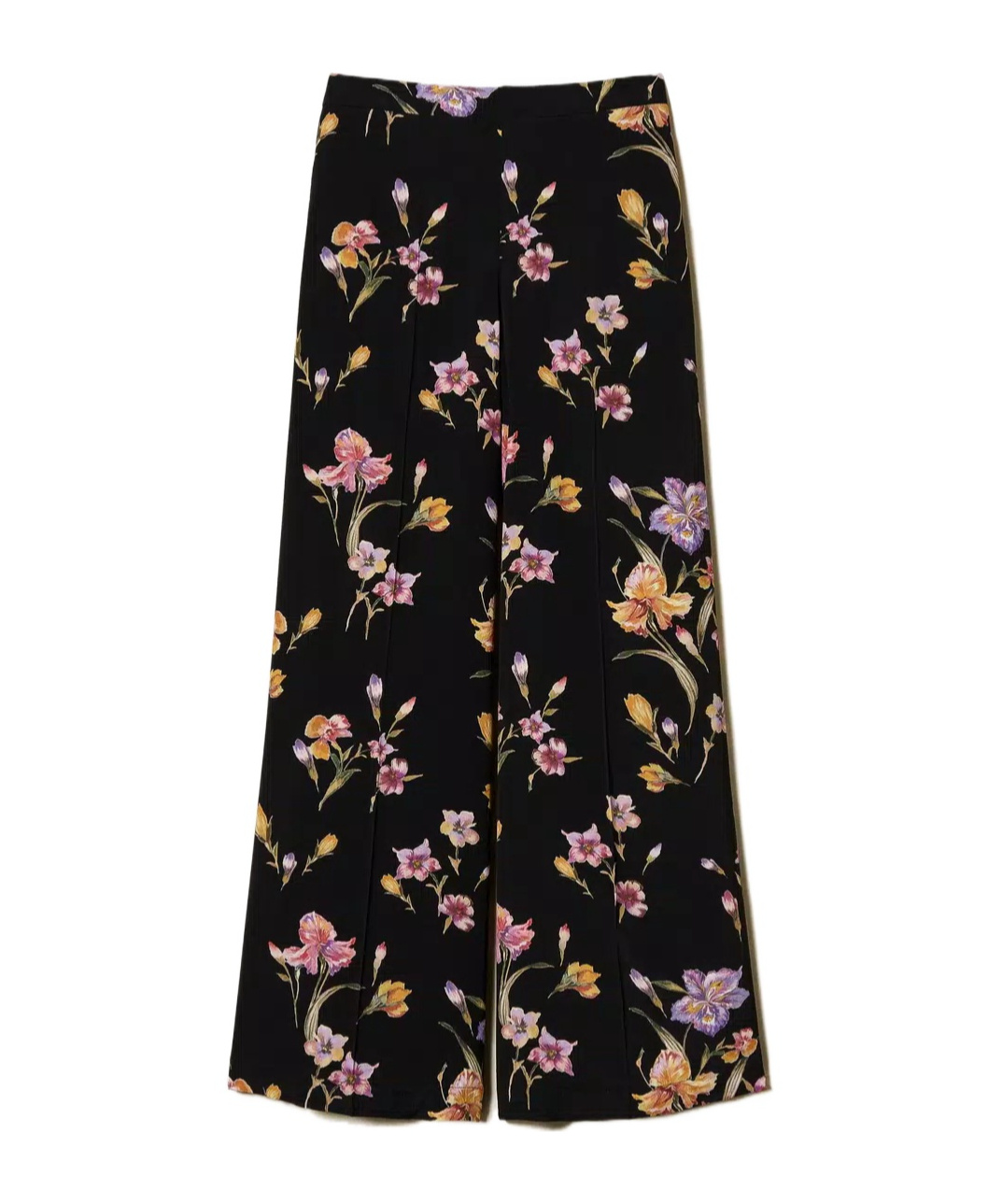 Twinset Twin-set Relaxed Fit Black Trousers In Black