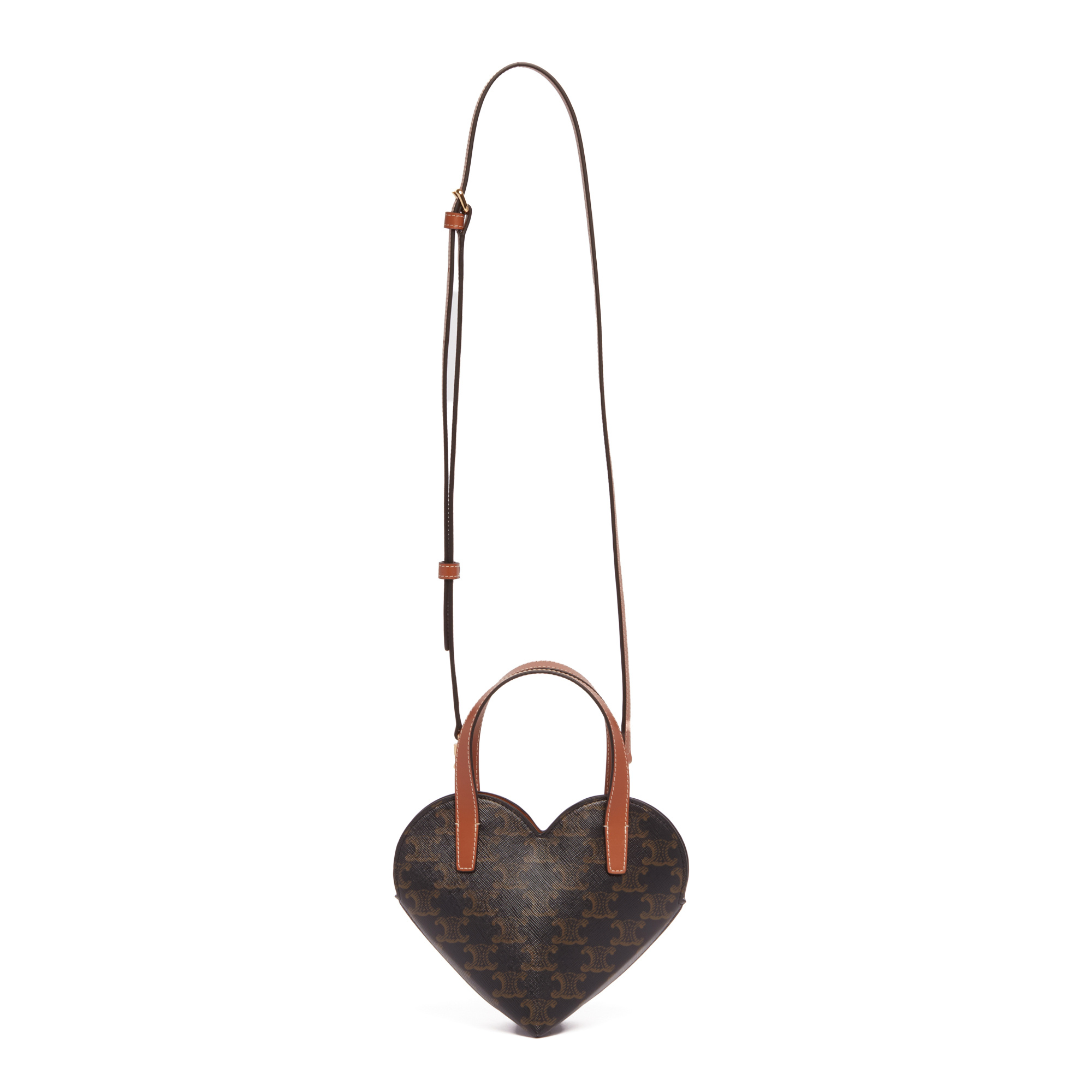 Celine Teen Shoulder Bag With Handle In Brown