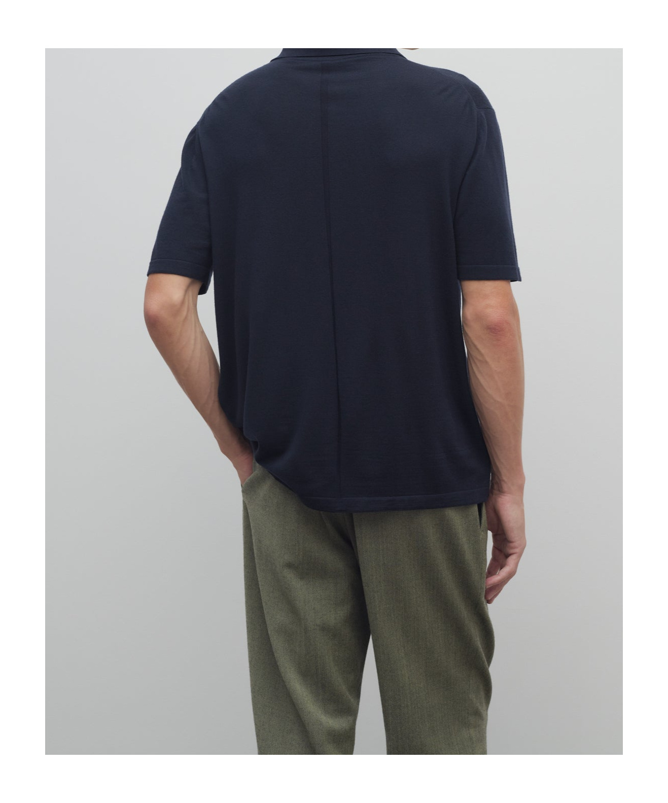 The Row Mauro Short-sleeved Polo T-shirt In Blue