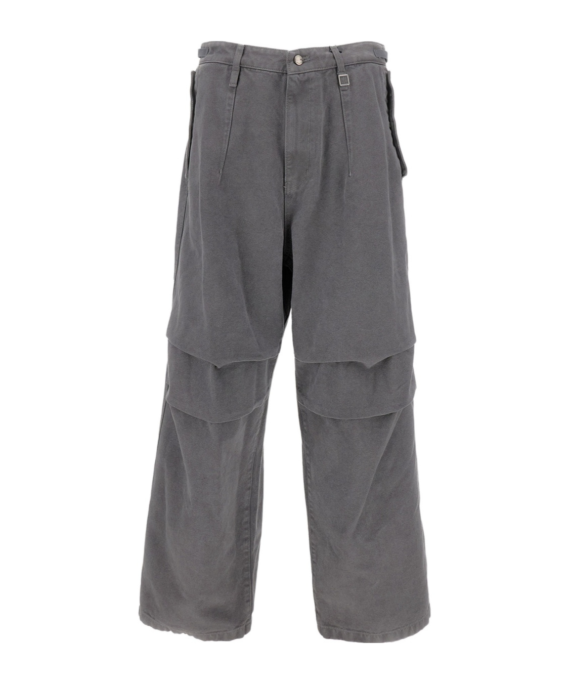 Wooyoungmi Relaxed Fit Wide-leg Trousers In Gray