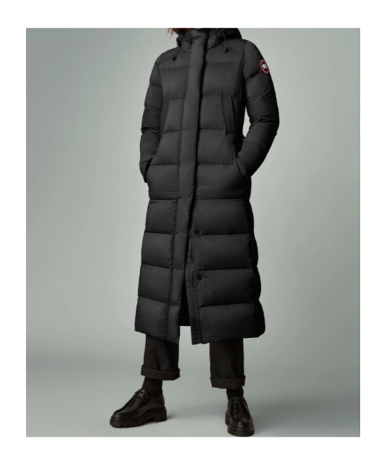 Canada Goose Backpack-strap Feather Down Coat In Black