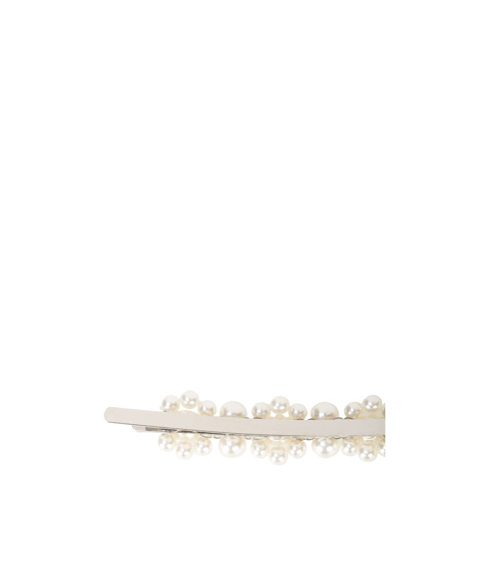 Simone Rocha Pearl Embellished Hairclip In White