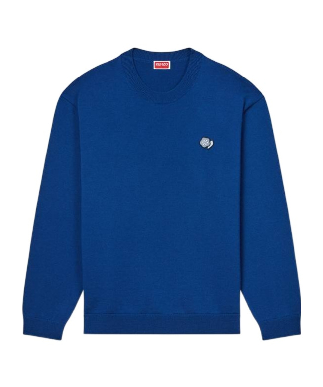 Kenzo Pop Sweater In Merino Wool In Blue