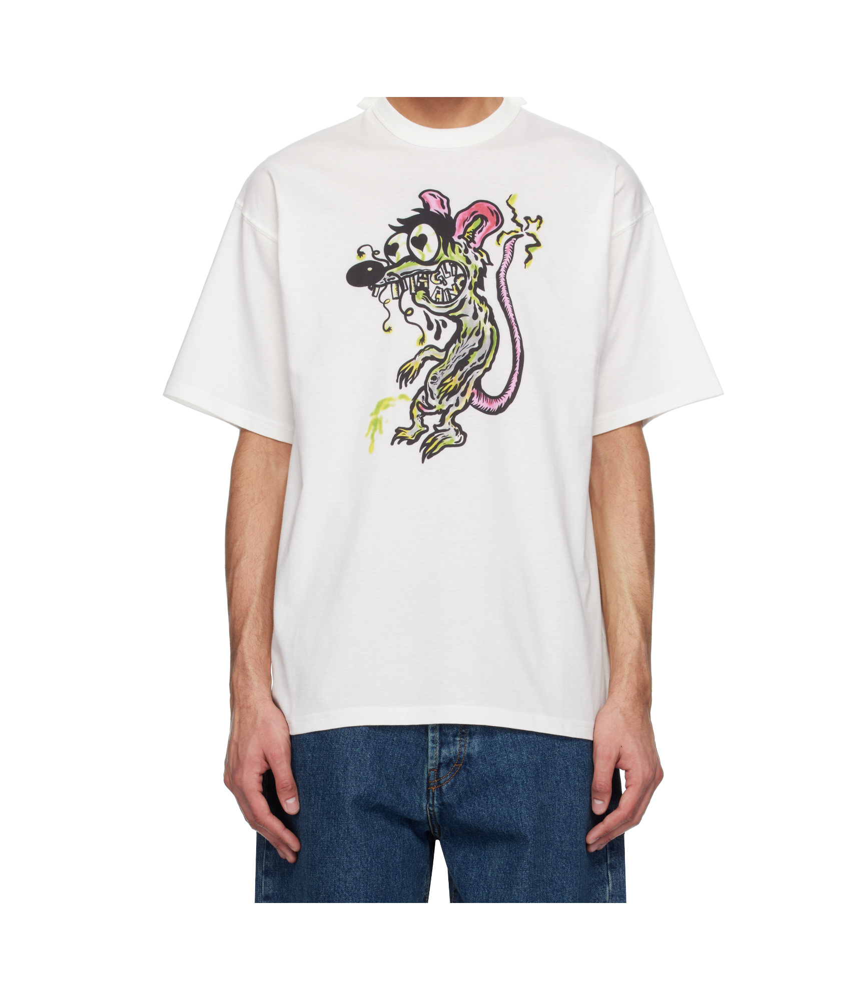 Magliano Mouse Printed Tee In White