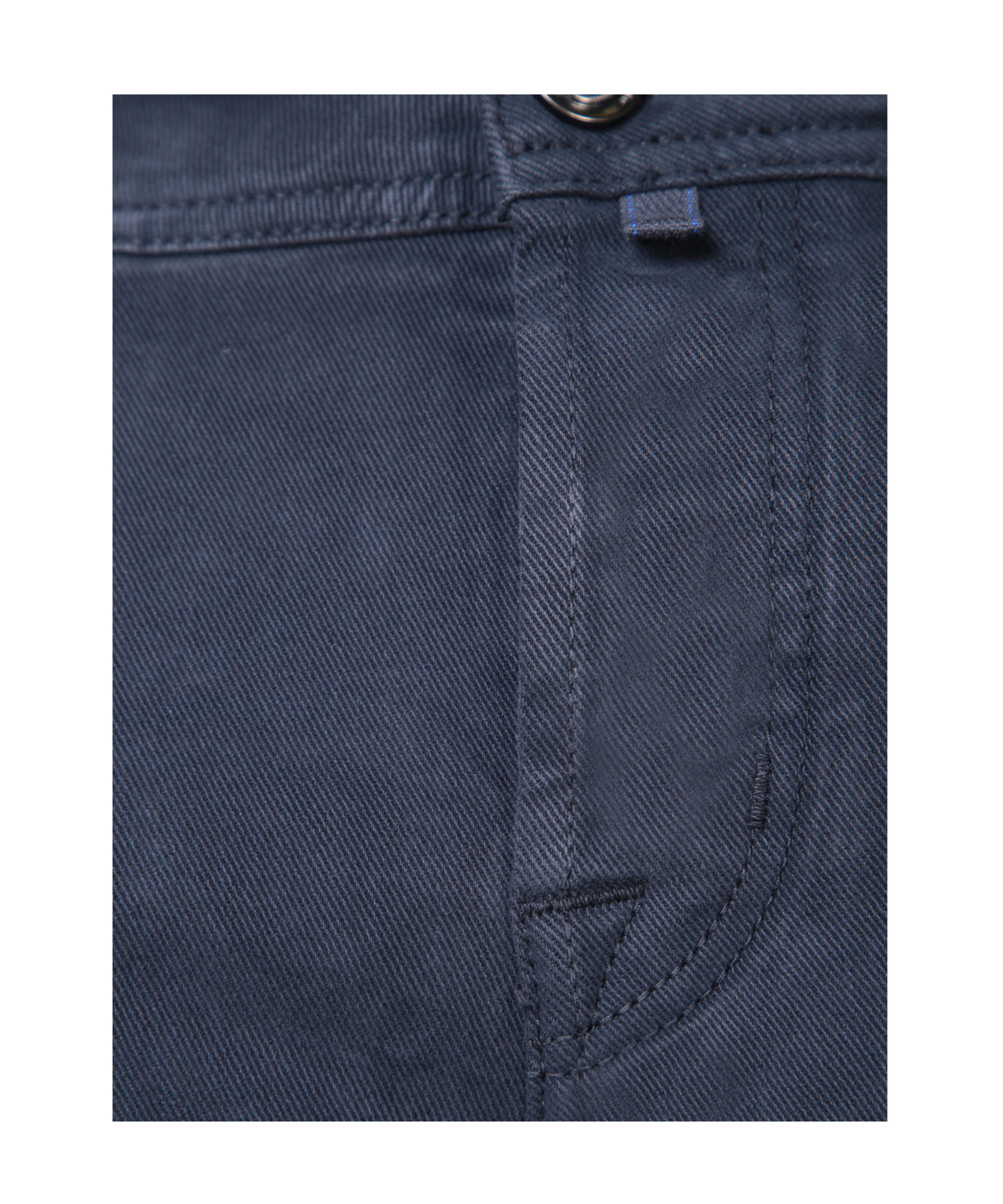 Jacob Cohen Logo Patch Straight-leg Trousers In Blue