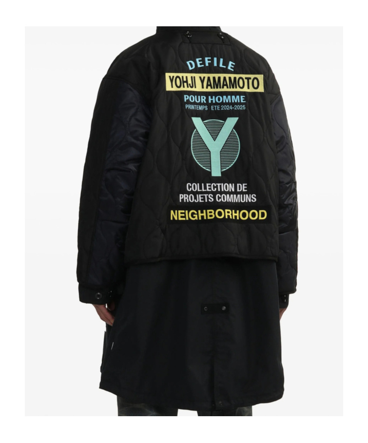 Yohji Yamamoto Long-sleeved Windbreaker In Black