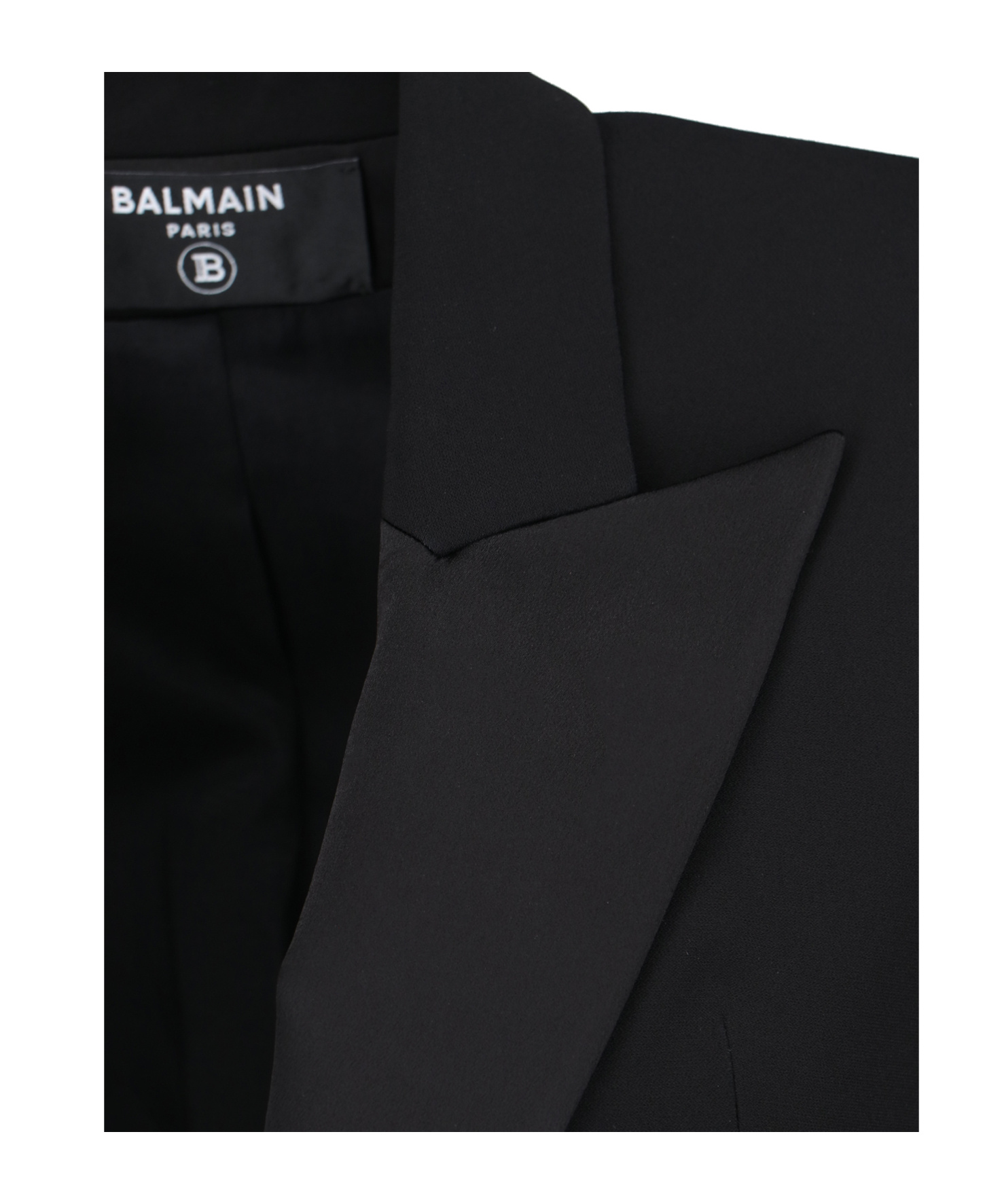 Balmain Cotton-blend Single-breasted Blazer In Black