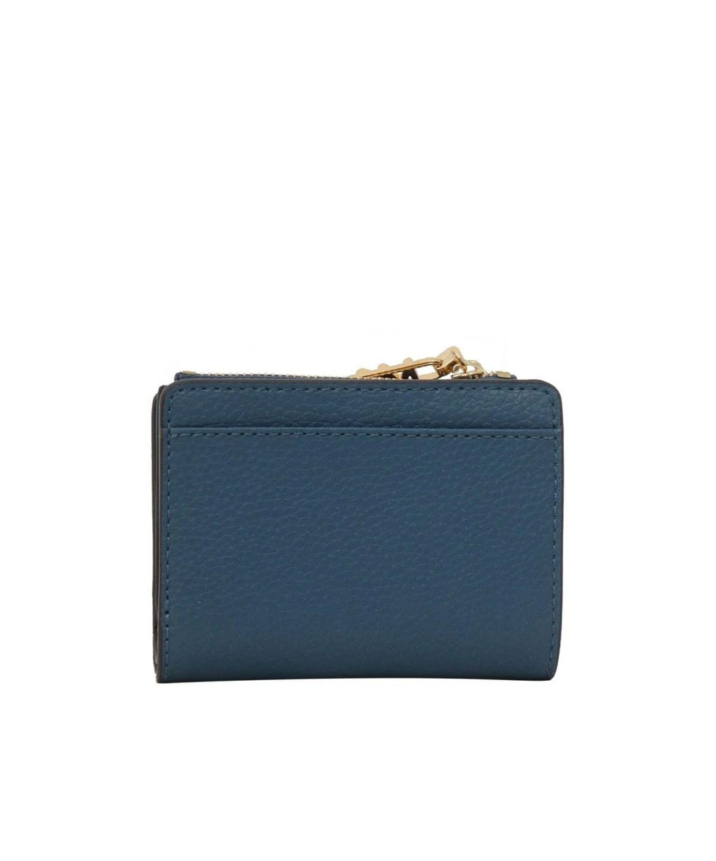 Michael Michael Kors Zipper Wallet In Blue