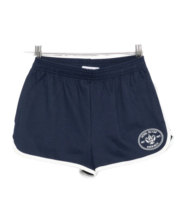 Sporty And Rich Elastic Waist Shorts In Blue