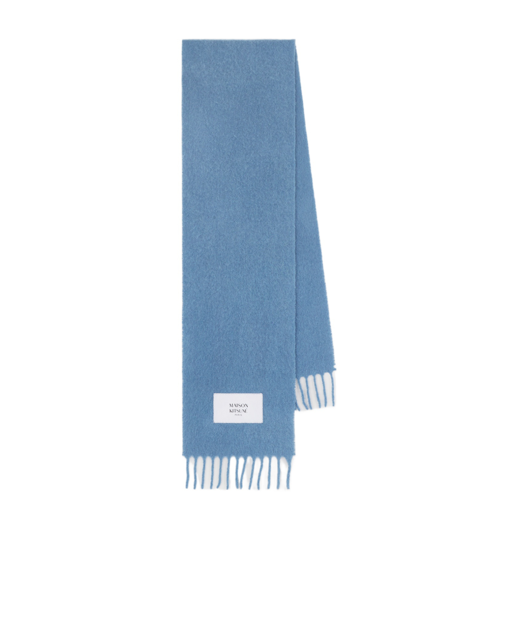 Maison Kitsuné Alpaca Scarf In Blue