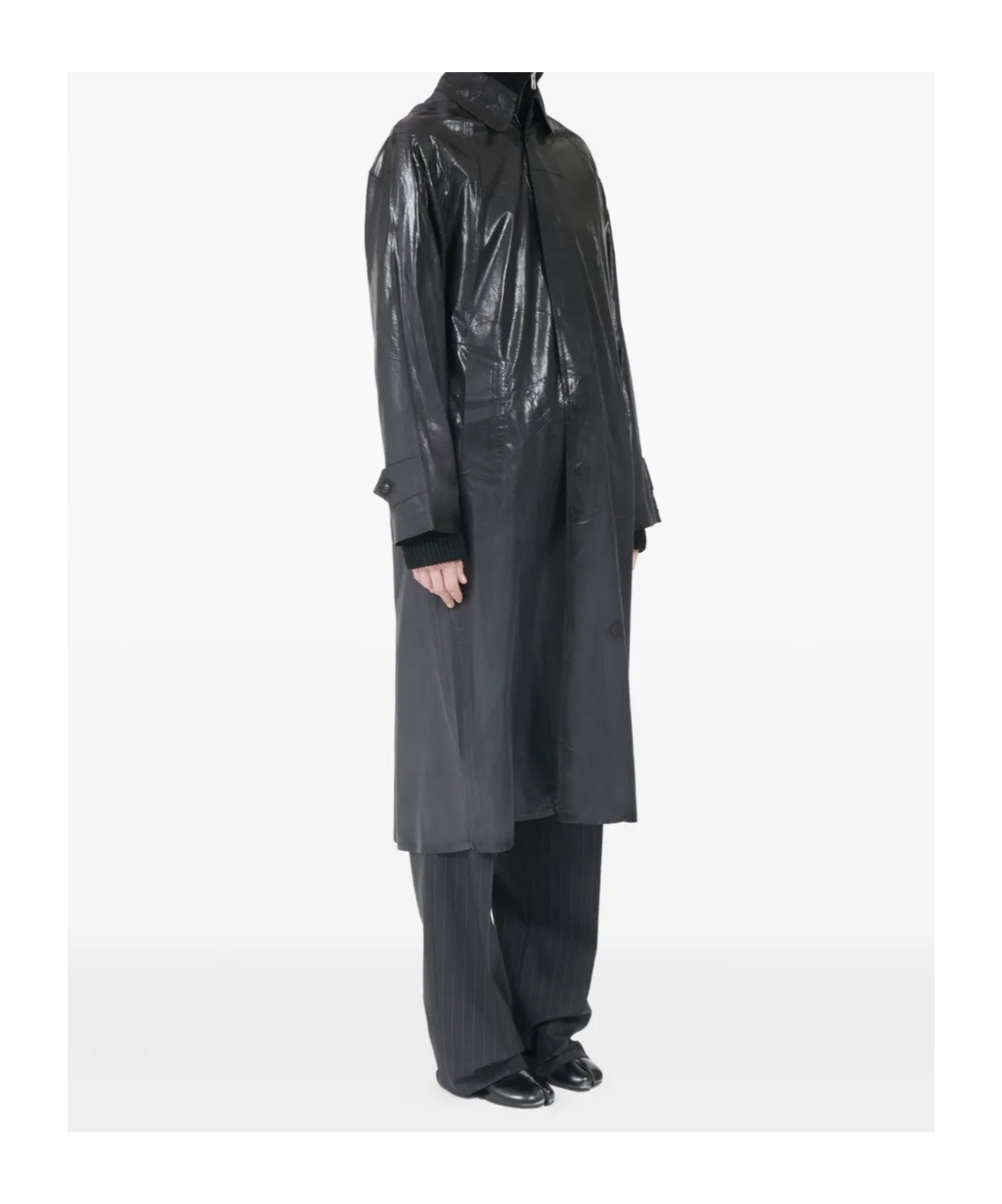 Maison Margiela Stylish Raincoat Flap Pockets In Black